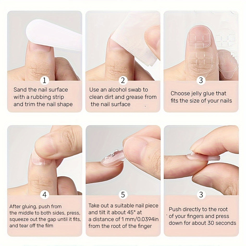 Novari Glossy Short Oval Pink&Purple