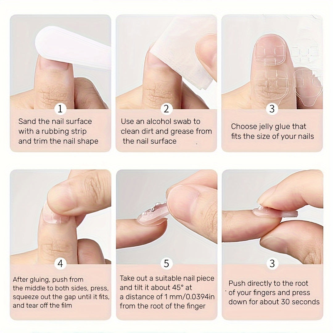 Novari Glossy Short Oval Pink&Purple