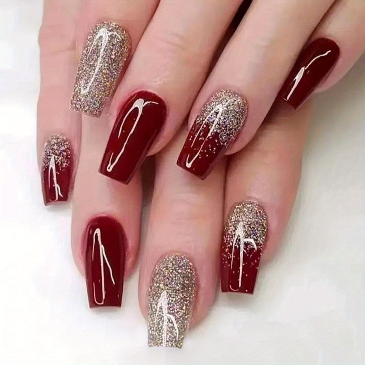 Novari Red/Golden Glitter